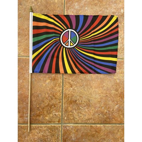 Rainbow Swirl Gay Pride Large Hand Flag World Flag Shop