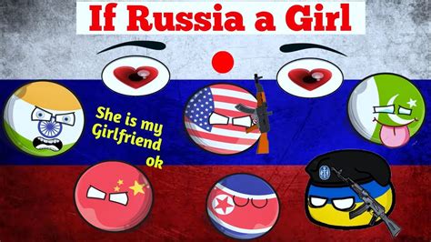 What If Russia🇷🇺 A Girl Fight For Russia Countryballs Reaction