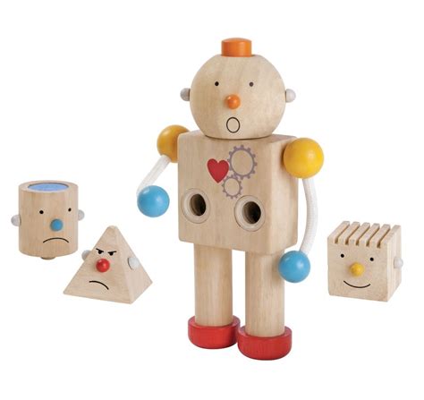 Деревянный конструктор Робот Plan Toys купить в Москве, цена