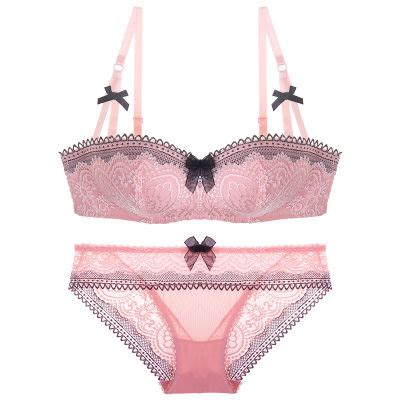 Romantic Three Row Buckle Lace Bra Panties Gm New Sexy Lingerie China Woman Sexy Lingerie