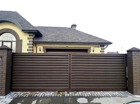 Ламель для забора-жалюзи Royal, Printech двухсторонний, Каштан купить в ...