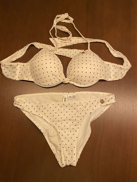 Superdry Bikini weiss blau gepunktet Gr 36 40 Gebraucht in Zumikon für CHF 20 mit