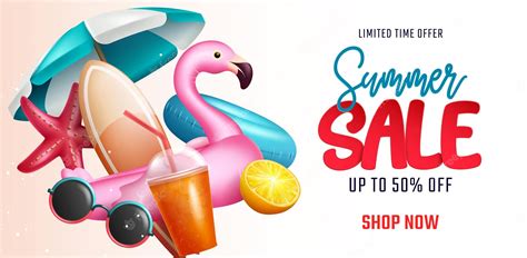 Premium Vector Summer Sale Vector Banner Design Summer Sale Text