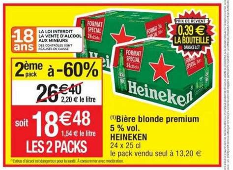 Promo Bi Re Blonde Premium Vol Heineken Chez Cora Icatalogue Fr