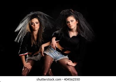 Two Sexy Dancing Woman Black Lingerie Stock Photo 184867130 Shutterstock