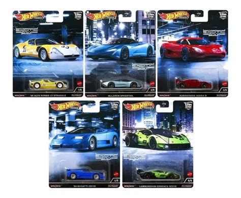 Set 5 Miniaturas Hot Wheels Premium Exotic Envy 2 Parcelamento Sem Juros