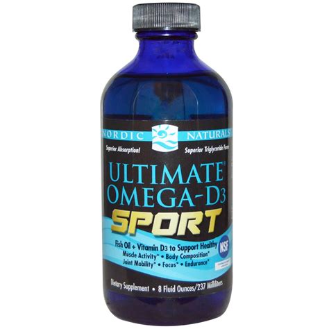 Nordic Naturals, Ultimate Omega-D3 Sport, 8 fl oz (237 ml) - iHerb