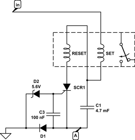 Latching Relay Schematic Symbol Latching Relay Wiring Circui