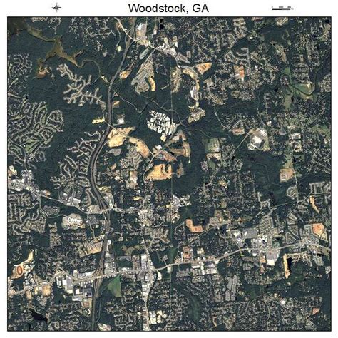 Aerial Photography Map of Woodstock, GA Georgia