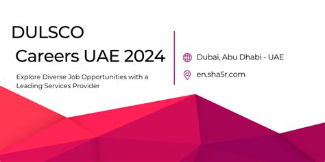 Dulsco Careers Uae Explore Diverse Job Opportunities With A