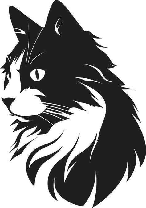 Feline Grace Iconic Cat Emblem Purrfect Elegance Cat Vector Symbol ...