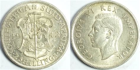 Südafrika 2 Shilling 1942 Georg VI 1936 1952 vz MA Shops