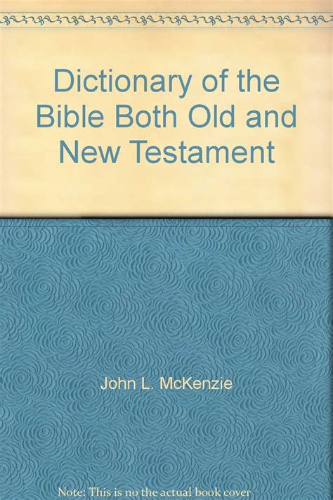 Dictionary Of The Bible Mckenzie