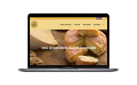 cheese wheel website rebrand
