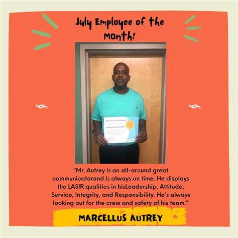 Employee Of The Month July Tidewater Staffing