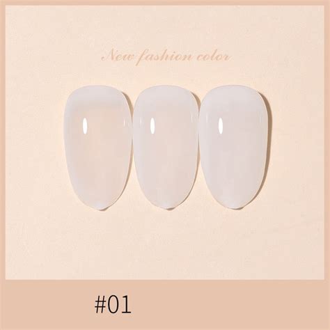 Ml Translucent Jelly Nail Varnish Summer Ice Through Gel Color Transparent Nude Nail Polish