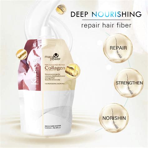 Karseell Collagen Hair Treatment 16.9 Oz 500ml Deep Repairs Conditione