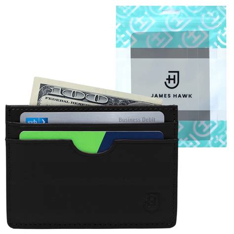 Małe męskie skórzane etui na karty płatnicze RFID (5903738581306