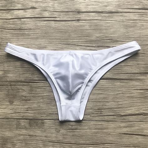 Men S Basic Briefs Underwear Stretchy Low Waist Sexy Half Hips Bikini Briefs Pc Blue Black S