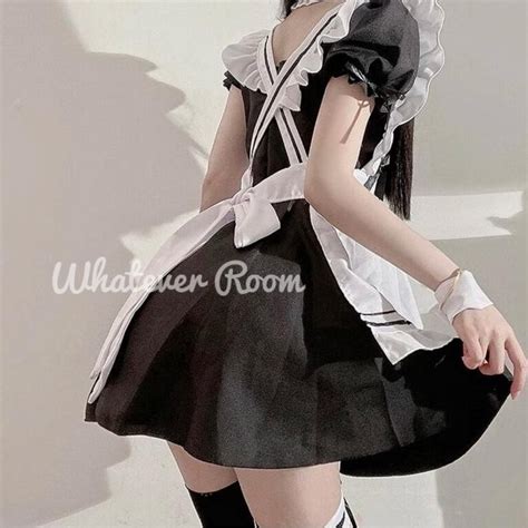 Jual Adrena Sexy Lingerie French Maid Dress Cosplay Halloween Costume Shopee Indonesia
