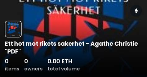 Ett Hot Mot Rikets Sakerhet Agathe Christie Pdf Collection Opensea
