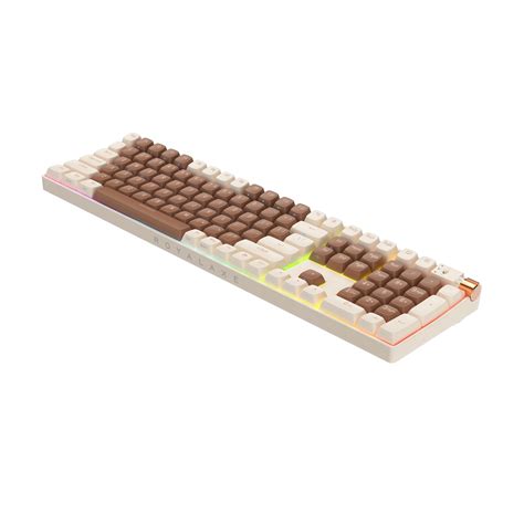 Royalaxe Brown R Hot Swappable Mechanical Keyboard Ttc Golden Pink Switches Pc Falcon Computers