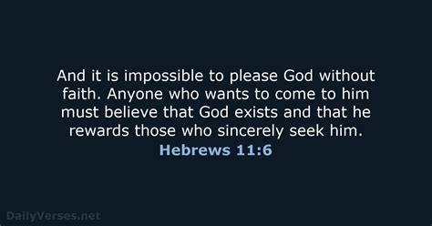 Hebrews 11 6 Bible Verse NLT DailyVerses Net