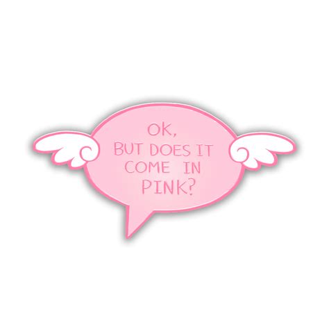 Conversation Enamel Pin Pink Emirichu