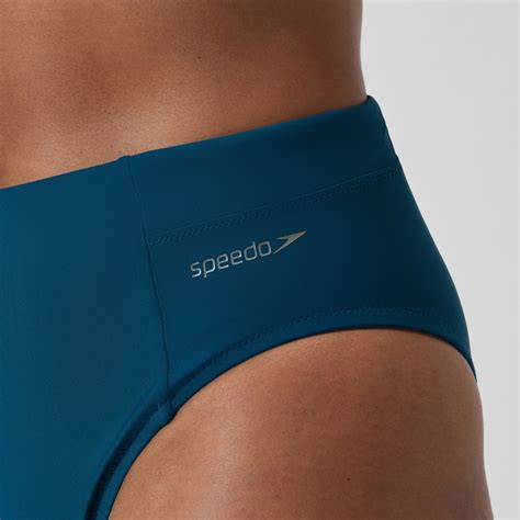 Women S Solid Hi Waist Bikini Bottom Dark Teal Speedo Uk