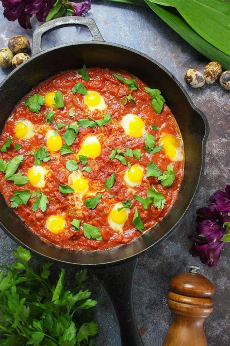 Shakshuka with Quail Eggs | Quail Eggs Recipe | Quail Eggs Benefits