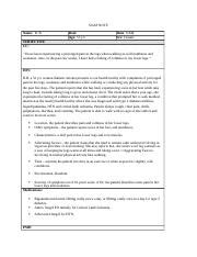 SOAP Peripheral Arterial Disease Doc SOAP NOTE Name R B Date Age Y O Time AM Sex