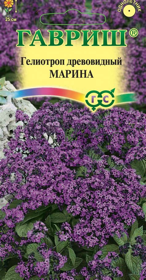 Семена Гелиотроп древовидный Марина, 0,05г, Гавриш, Цветочная коллекция ...