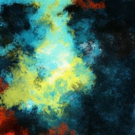 Abstract Background Of Blue Orange And Yellow Colors Stock