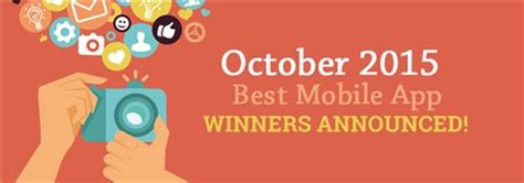 October 2015 Best App Awards Winners Announced Best Mobile App Awards