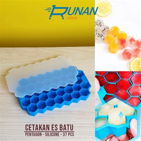 Jual Cetakan Es Batu Silikon Honeycomb Ice Mold Cetakan Permen Coklat