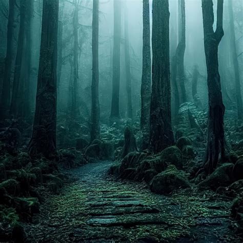Mysterious Forest Background