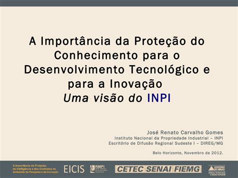 A Importância Do Conhecimento Científico Para Impulsionar A Inovação - (PDF) A Importância da Proteção do Conhecimento para o Desenvolvimento ...
