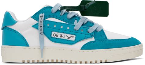 Off White Blue And White 50 Sneakers Ssense Canada
