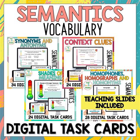 Context Clues Digital Task Card Activities Semantics And Inference