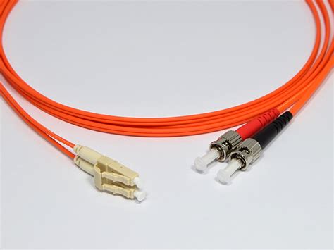 LC-ST patchcord, 50/125um, duplex 10m