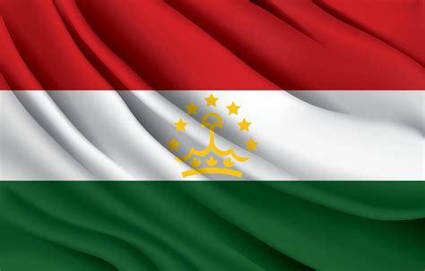 tajikistan national flag waving realistic vector illustration 17792981 ...