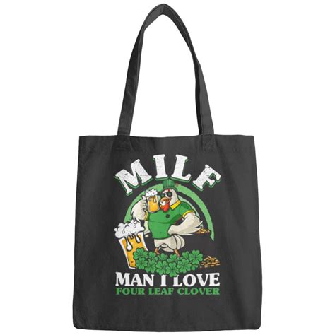 Chicken Lover Milf Man I Live Four Leaf Clover Chicken St Patricks Day Bags Sold By Hopelessoon