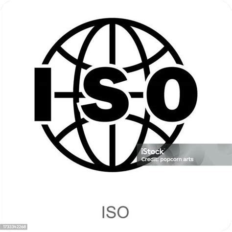 iso  konsep ikon file ilustrasi stok  gambar