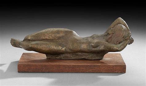 Lot Bronze Reclining Nude Female Figure