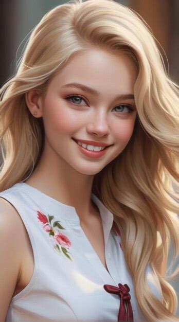 Premium Photo A Beautiful Young Woman From United States Of America