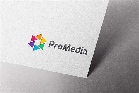 Promedia Logo Template Illustrator Templates ~ Creative Market