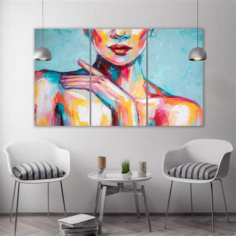 Naked Woman Painting Print Woman Oil Painting Sexy Woman Wall Art Beautiful Woman Art Canvas