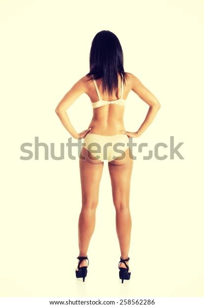 Sexy Brunette Tanned Woman Posing Lingerie Stock Photo Shutterstock