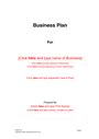 Business Plan Template in Word and Pdf formats