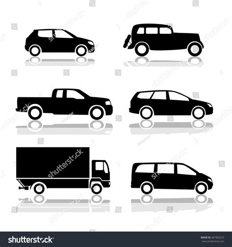 silhouettes of cars 10
